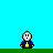 Animated contact sheet showing a pixel art character being abducted by UFOs across multiple frames with one frame displaying text.