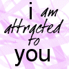 nine with purple and white abstract background, each containing black text expressing romantic interest toward 'you' in various styles