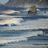 Pixelated ocean scene with waves and a rock, overlaid on green background with 'Save Our Oceans' text.