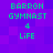 Pixelated green text on purple background displays 'BARRON GYMNAST 4 LIFE' in two identical vertical arrangements with no visible animation changes.