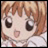 A 48x48 pixel buddy icon featuring a close-up of an anime-style character with brown hair and large eyes, alongside text reading "Anime IM" and "COM" on a black background.