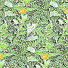 six distinct patterned arranged in two of three, each displaying unique repeating designs