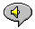 Three pixel-art speech bubbles with yellow speaker icons; two show green sound waves, one shows a single green arc.
