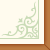 Pixelated corner design with light green ornate scrollwork on white background, bordered by brown frame elements.