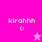 Pixelated icon with 'kirahhh' text and smiley face on pink background, featuring a star symbol in two variations.