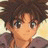 A pixelated anime-style character with brown hair and large eyes on the left, next to a black background with white text "Anime IM" and stylized "cOm" on the right.