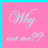 Static pixelated icon with pink background and light blue text elements including a stylized 'My' and two bow-like shapes at the bottom.
