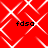 Red background with white geometric patterns and four instances of the text 'fdsa' in black pixelated font.