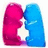 Two pixelated gummy bears, one pink and one blue, face each other with a white star between them, below text reading 'love gummy' and 'bears!' on a white background.