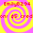 A static digital image with four identical spiral patterns on a pink background, each containing red text elements.
