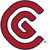 Red spiral symbol with dark red outline on white background, rendered in pixelated style.