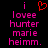 Pixelated text and a red heart symbol on black background, with one version showing the heart as animated.