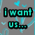 Pixelated text on a gray background with cyan hearts and vines, displaying 'i want us... more than just friends' in two color schemes.