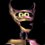 Pixelated animated buddy icon featuring a cartoon character with large eyes and horns on the left, next to green text reading "Original Icons .com" on a dark background.