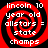 Red and black spiral pattern with white text reading "lincoln 10 year old allstars = state champs" in four identical quadrants.