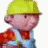A pixelated contact sheet showing two frames of an animated icon featuring a cartoon character and text logo on separate panels.