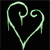 A split-frame contact sheet showing a pixelated green heart icon on black background and "Original Icons .com" text on green background.