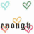 Animated icon features heart symbols and text with color variations across frames.