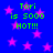 Blue background with pink stars and green text reading 'Tori is 5000 HOT!!!' repeated four times.
