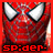 Animated contact sheet of Spider-Man's face with changing text below, arranged in a 4x3 grid on red background.