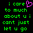 Green pixelated text on black background with a pink heart symbol replacing the 'o' in 'care', displayed side-by-side as two identical static frames.