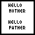 nine with pixelated text and a single dog image, where the rightmost shows an animated dog