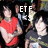 Pixelated image of three figures with large white text 'ETF' overlaid, one figure in red top on left, two others in darker clothing on right against dark background.