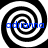 Four identical black-and-white spiral patterns arranged in a , each with blue text reading 'adrianna' overlaid