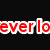 Red pixelated text 'everlo' on white background with black border, displayed on solid black backdrop.