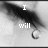 Black-and-white image of a person's face with text changing from 'I will' to 'survive', featuring a tear drop.