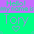Pixelated text and heart symbols on a split purple-green background with 'Hello! My name is Tony' in green and purple lettering.