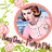 Pixelated circular portrait of a woman with brown hair in a pink dress, surrounded by pink flowers and green leaves, with blue text reading "Who is She?" and "She must be Nancy Drew!" on yellow and gray backgrounds.