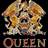 six pixelated images featuring Queen band members and related text, with a central figure singing into a microphone