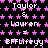 Black background with repeating pink star pattern and white text reading "Taylor & Lauren = EFFLifeyy" in pixelated font.