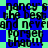 Blue and green star-patterned background with repeated black text reading "nancy's the best and never forget that!!!" in a pixelated font.
