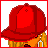 Pixel art contact sheet showing three frames of an animated icon featuring a woman in red lingerie with text overlays on red backgrounds.