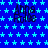 Blue background with light blue star pattern, repeated 'Anna Rules' text in dark blue pixelated font across the image.