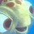 Animated sequence of a cartoon fish with large eyes and spotted body, showing mouth movement and text changes.