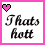 Two side-by-side animated frames of a pixel art buddy icon featuring text and a heart symbol with color variations between frames.