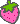 Two pixelated strawberry icons side-by-side on a gray background, each with green leaves and red seeds but differing in fruit coloration.