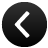 Black circular icon with white left-pointing chevron symbol centered on a gray background.