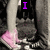 A pixelated image of a person's lower legs and feet in dark pants and pink shoes, with purple text reading "I LOVE BOBBY, with all my heart <33".