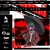 Pixelated static image shows a figure with dark hair and red accents against black background, partially obscured by white border elements.