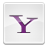 A pixelated purple 'Y' symbol on a light gray background with white border framing the icon.