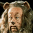 A pixelated image of a lion-headed character with long hair and ears, next to orange text on a purple background.