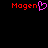 Red text 'Magen' with a pink heart symbol replacing the letter 'i', displayed on black background.