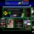 Static pixel art grid showing multiple small images within a dark green-bordered frame against a blue background.