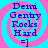 Four identical display blue text on a pink and cyan spiral background with '=]' at the bottom