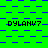 Green background with blue pixelated patterns and repeated text 'DYLAMV7' in black, arranged in a -like layout