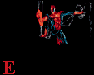 Spider-Man in red and blue costume swings on web, with three distinct poses showing motion progression against black background.